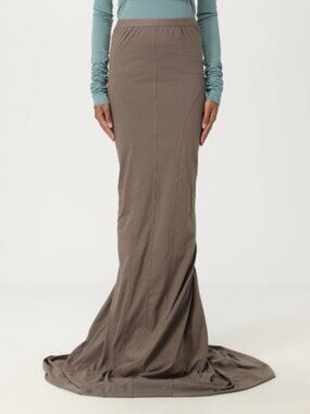 Rick Owens Cotton Jersey Convertible Fishtail Skirt Bustier Dress Floor Length